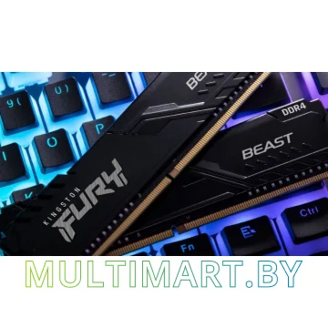 Оперативная память Kingston FURY Beast 8GB DDR4 PC4-25600 KF432C16BB/8 картинка 2